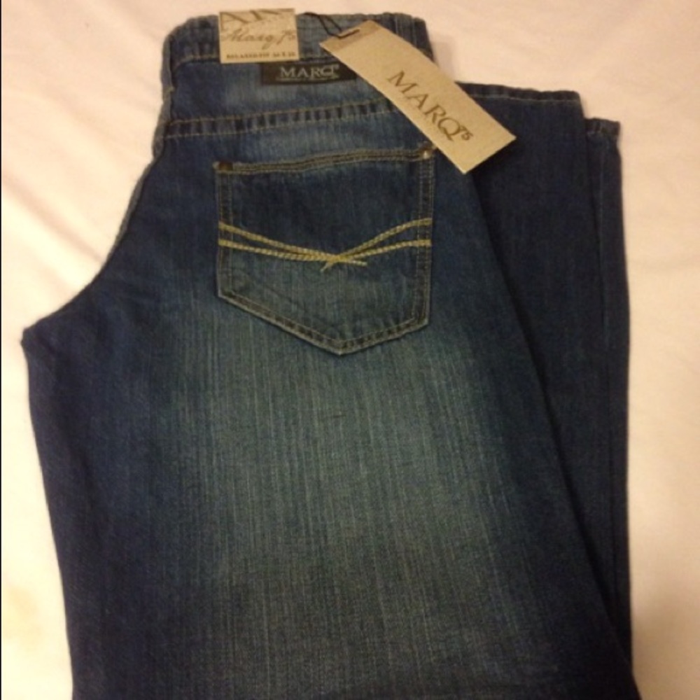 Marq75 Relaxed Fit Dark Wash Jean, 36X32